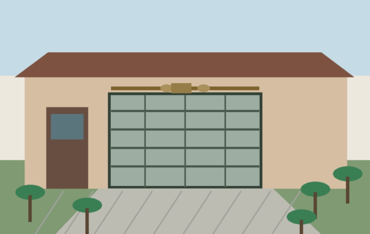 Garage door panel alignment and weather seal check near Poinciana